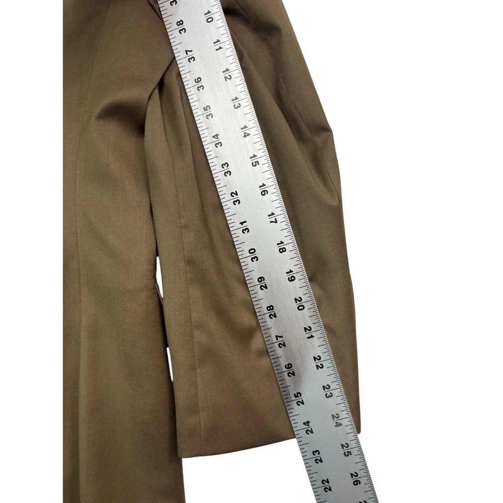 Jos A Bank 42S 36x30 Tan 2pc Pant Suit Signature Collection Pleated Cuffed Wool